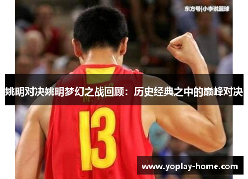 姚明对决姚明梦幻之战回顾：历史经典之中的巅峰对决